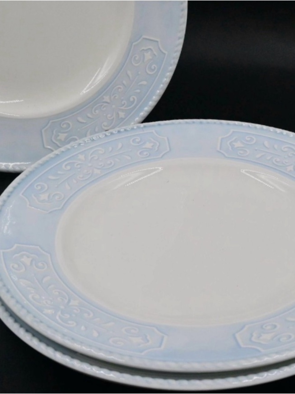 3 Lenox Swedish Garden Dinner Plates